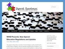Tablet Screenshot of parentspectrum.org